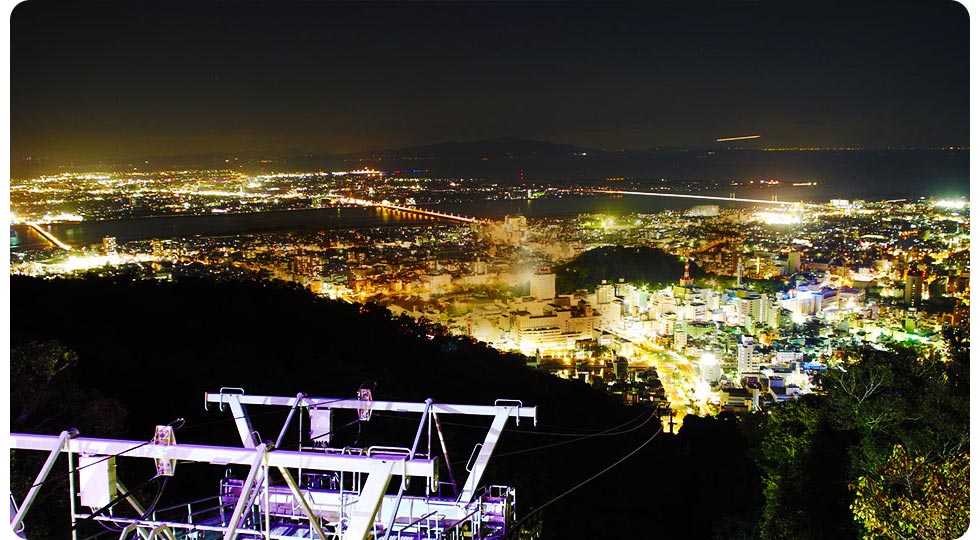 眉山からの夜景